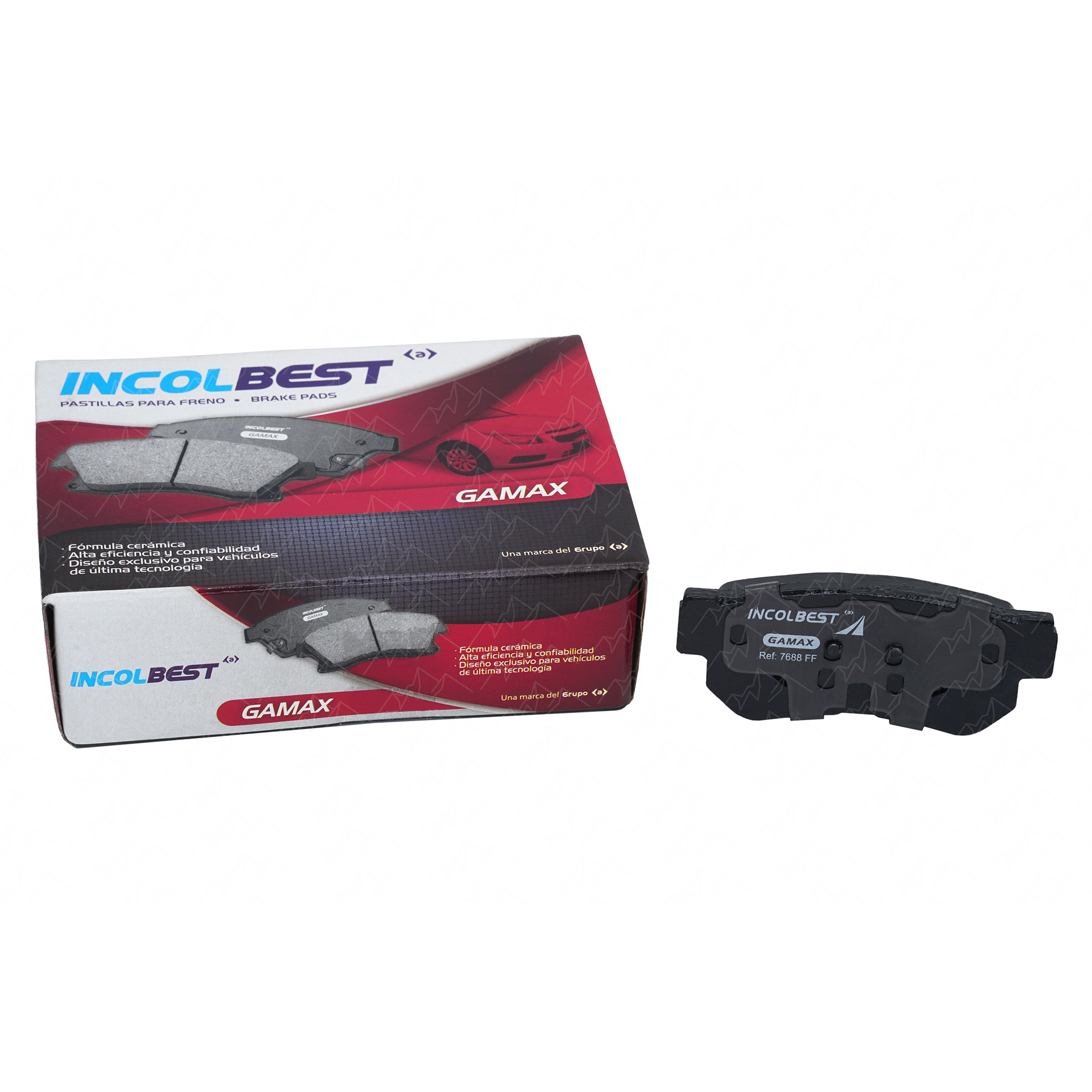 Pastilla De Freno aplica a Kia Opirus Trasera 2007-2009 marca Incolbest 7688gx