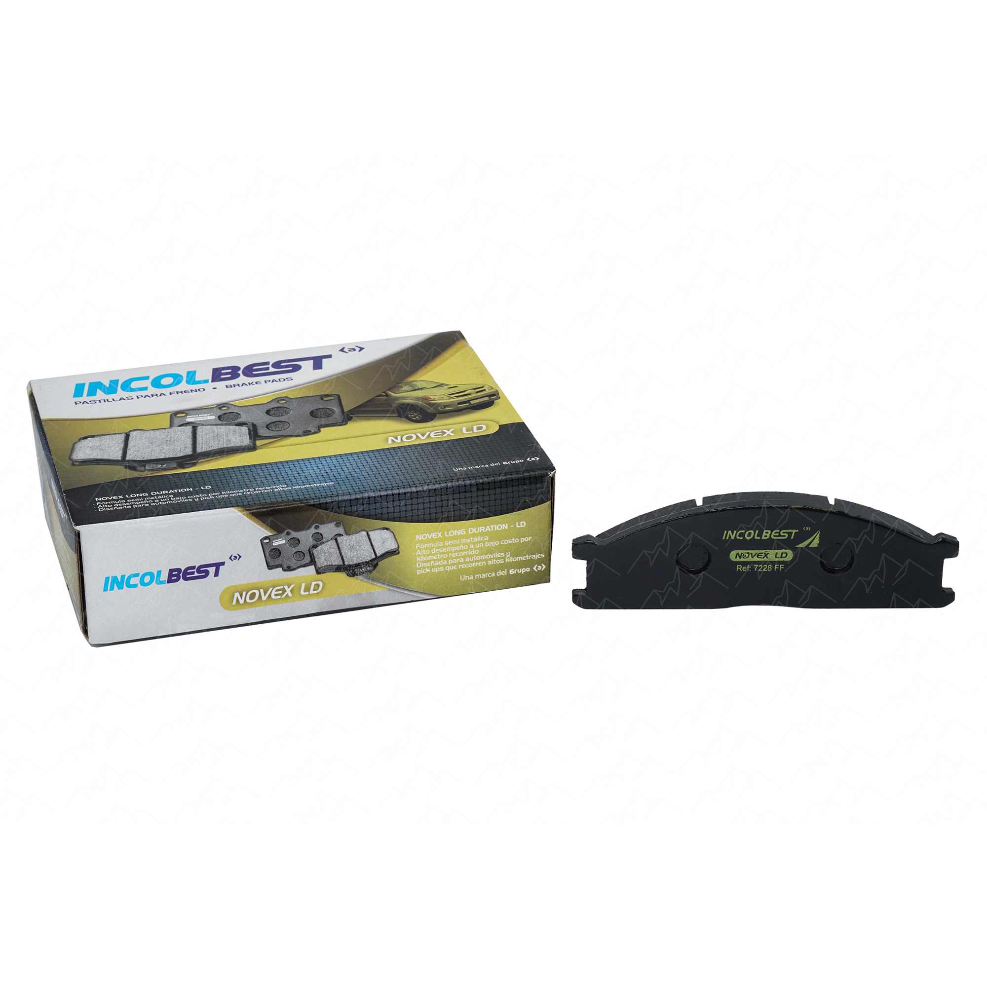 Pastilla De Freno aplicar a Nissan Frontier 1998-2002 marca Incolbest 7228nx