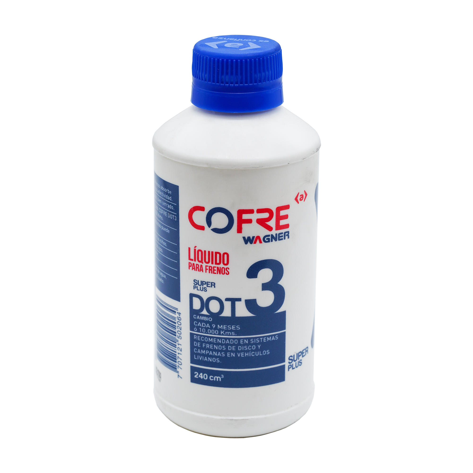 Liquido para Frenos DOT3 CAJA 24 X 240cc marca Cofre LF030